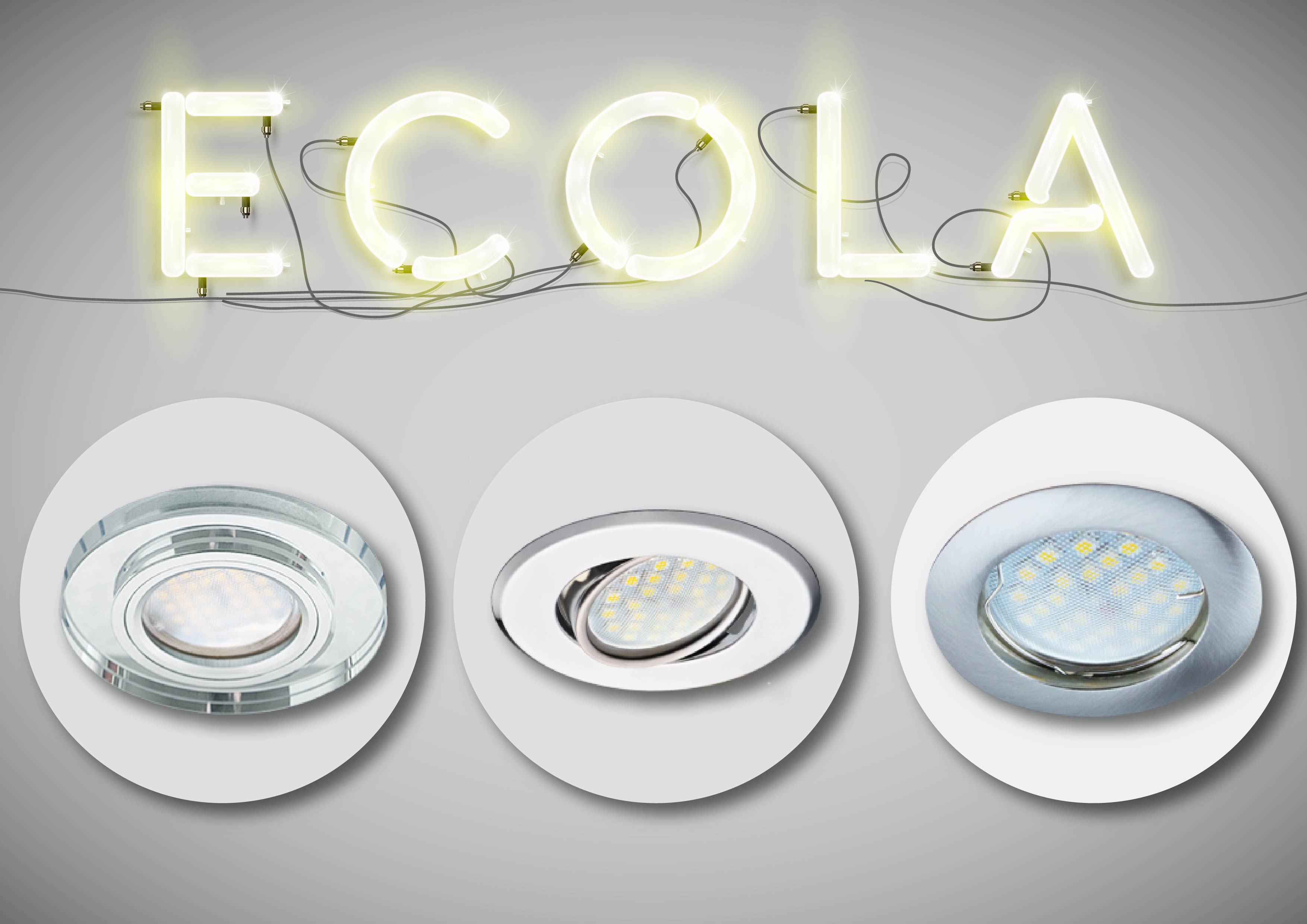 Светильники Ecola для натяжных потолков